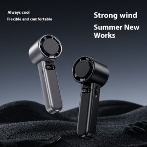 Large Wind Handheld Mini Little Fan | Mini Handheld Fan – Powerful Wind USB Rechargeable Pocket Fan | Portable Personal Cooling Fan for Travel, Office & Outdoor